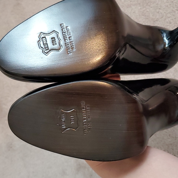 Stewart Weitzman Black Stilettos 9.5 N - Picture 5 of 6